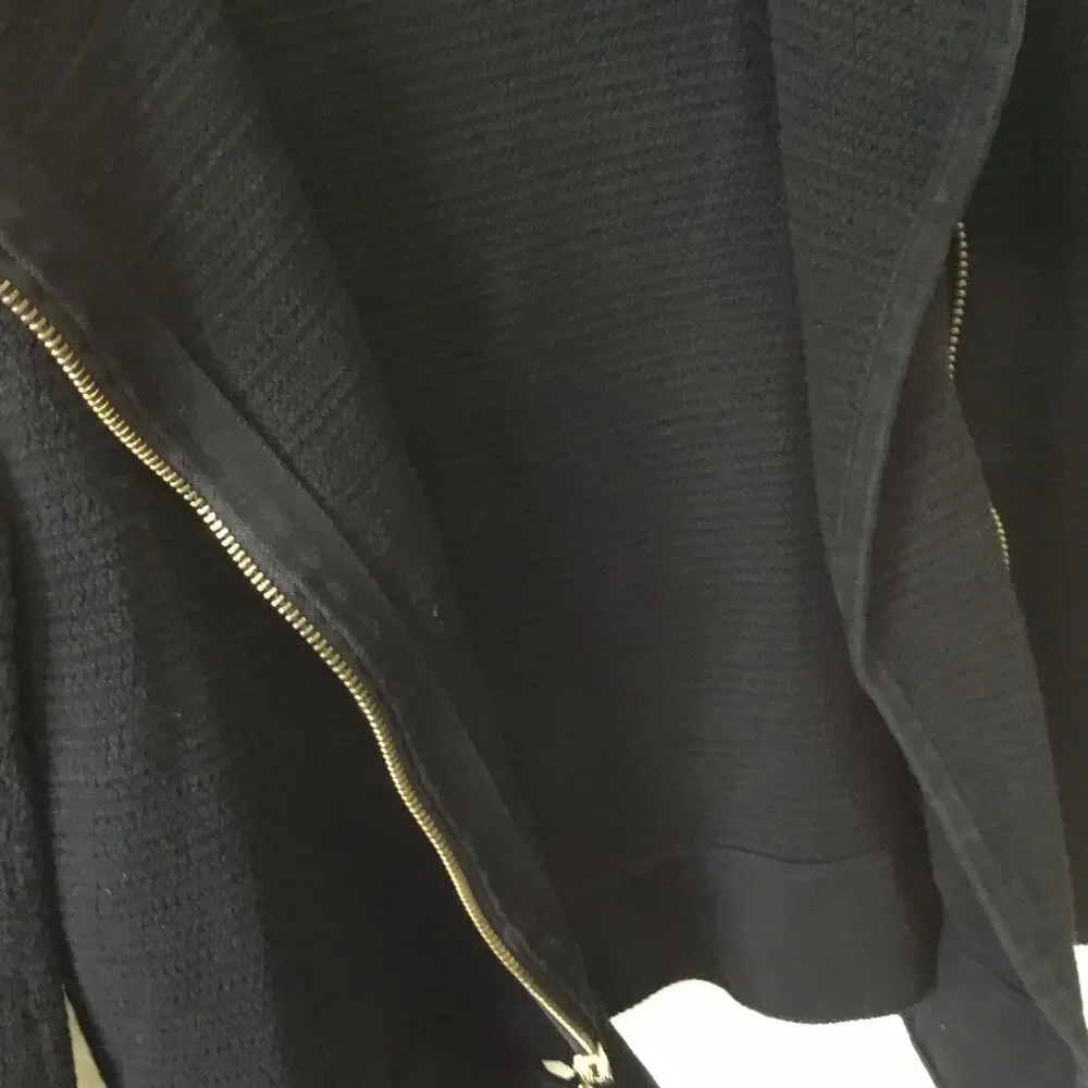 Chico's Black Gold Zip Up Jacket - Picture 12 of 13